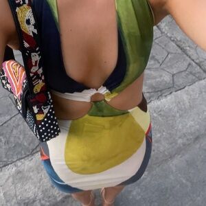 Farai London Multicolor Mini Dress